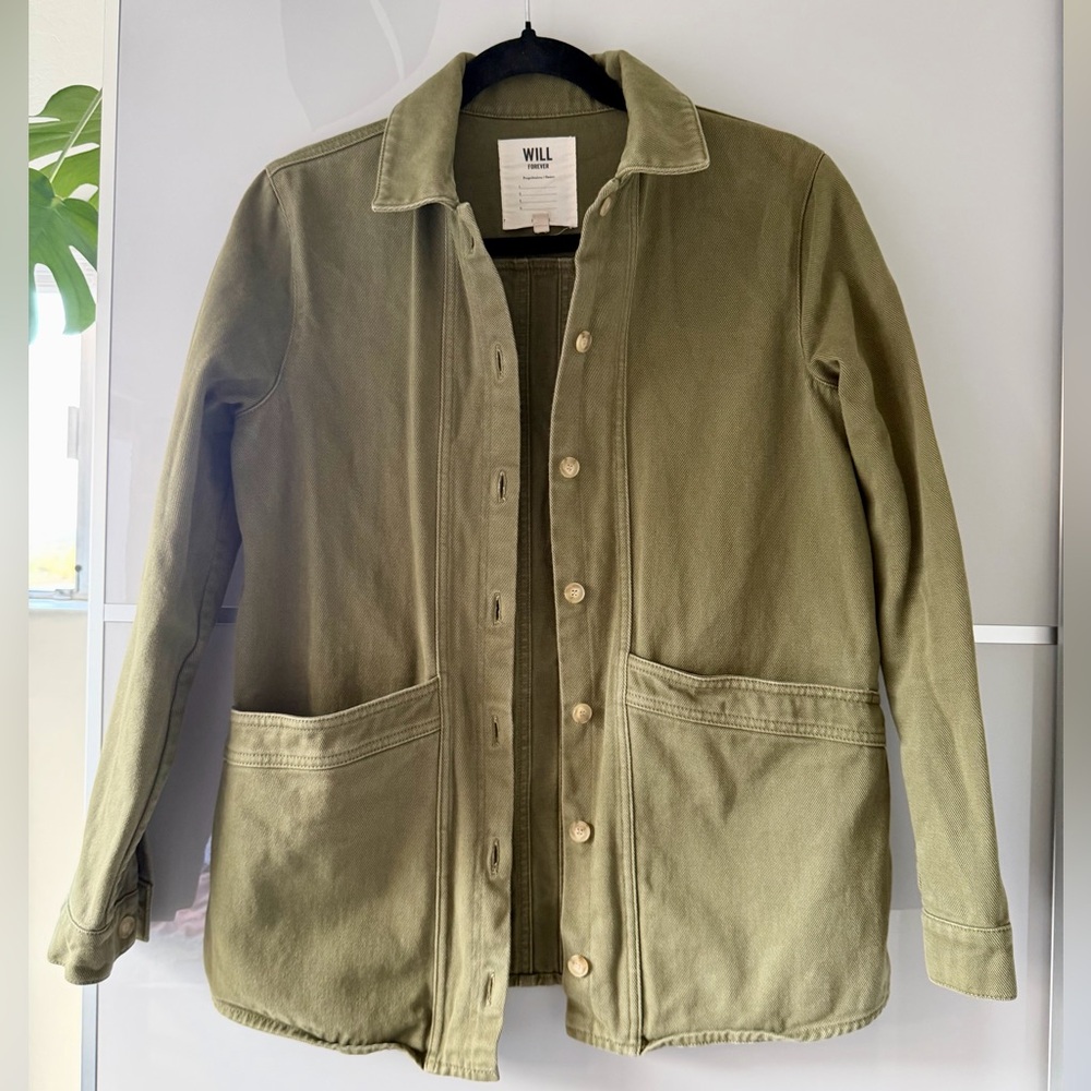 Sézane Will Jacket Olive Green
